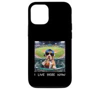 I Live Here Now Funny Pitbull Funny Baseball Field Meme Case for iPhone 12/12 Pro