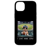 I Live Here Now Funny Pitbull Funny Baseball Field Meme Case for iPhone 14 Plus