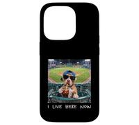 I Live Here Now Funny Pitbull Funny Baseball Field Meme Case for iPhone 14 Pro