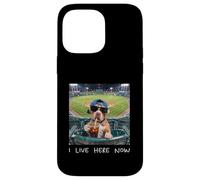 I Live Here Now Funny Pitbull Funny Baseball Field Meme Case for iPhone 14 Pro Max