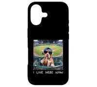 I Live Here Now Funny Pitbull Funny Baseball Field Meme Case for iPhone 17