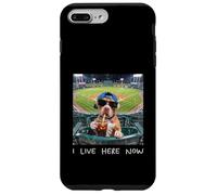 I Live Here Now Funny Pitbull Funny Baseball Field Meme Case for iPhone 7 Plus/8 Plus