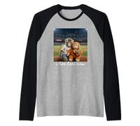 I Live Here Now Monkey Baseball Team Punch Hot Dog Raglan Baseball Tee