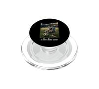 I Live Here Now Soccer Funny Raccoon Iced Coffee PopSockets PopGrip for MagSafe