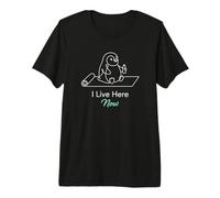 I Live Here Now Yoga Penguin Enthusiast Premium T-Shirt
