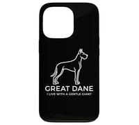 I Live with a Gentle Giant Great Dane Dog Owner Case for iPhone 13 Pro