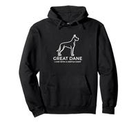I Live with a Gentle Giant Great Dane Dog Owner Pullover Hoodie