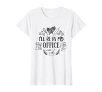 I’ll Be in My Office Baking Shirt Baking Food Bakery Value Graphic T-Shirt, Women, White, S