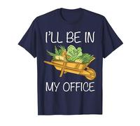 I’LL BE in My Office Gardening Funny Gardener T-Shirt, Men, Navy Blue, X-Large