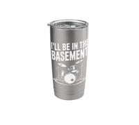 I’ll Be in The Basement Drummer Design Stainless Steel Insulated Tumbler