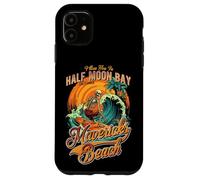 I’ll See You In Mavericks Beach, Skeleton Surfer Design Case for iPhone 11