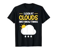 I Look At Clouds and I Know Things Value Graphic T-Shirt, Men, Black, S