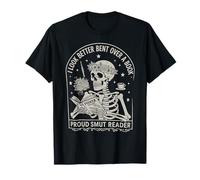 I Look Better Bent Over A Book Shirts Reader Skeleton Mom T-Shirt