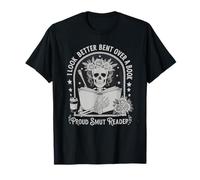 I Look Better Bent Over A Book Shirts Reader Skeleton Mom T-Shirt