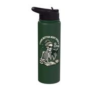 I Look Better Bent Over A Book Stainless Steel Insulated Water Bottle