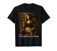 I Look Better in The Picture Art Parody Mona Lisa Cooking T-Shirt