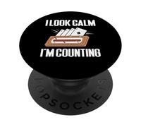 I Look Calm Im Counting Cribbage Game Player PopSockets Adhesive PopGrip