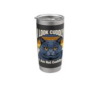 I Look Cuddly I Am Not Cuddly Stainless Steel Insulated Tumbler