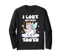 I Lost My First Tooth Baby Teeth Out Fairy Unicorn Dentist Long Sleeve T-Shirt
