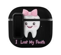 I Lost My First Tooth Cute Case PC Earbud Cases Protective Cover Compatible for AirPods 4