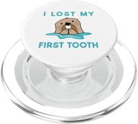 I Lost My First Tooth Cute Otter Funny Tooth Fairy PopSockets PopGrip for MagSafe