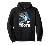 I Lost My First Tooth Kids Tooth Fairy Funny Shark Boy Pullover Hoodie