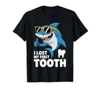 I Lost My First Tooth Kids Tooth Fairy Funny Shark Boy T-Shirt