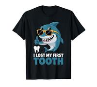 I Lost My First Tooth Kids Tooth Fairy Funny Shark Boy T-Shirt