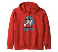 I Lost My First Tooth Kids Tooth Fairy Funny Shark Boy Zip Hoodie