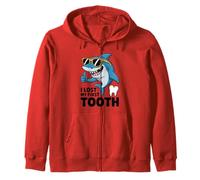 I Lost My First Tooth Kids Tooth Fairy Funny Shark Boy Zip Hoodie