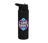 I Love 2000's - Retro 2000s Stainless Steel Insulated Water Bottle