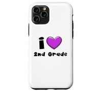 I Love 2nd Grade Boys Girls Teacher Second Grade Squad Case for iPhone 11 Pro
