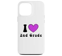 I Love 2nd Grade Boys Girls Teacher Second Grade Squad Case for iPhone 13 Pro Max