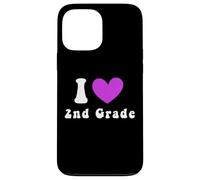 I Love 2nd Grade Boys Girls Teacher Second Grade Squad Case for iPhone 13 Pro Max