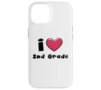 I Love 2nd Grade Boys Girls Teacher Second Grade Squad Case for iPhone 14