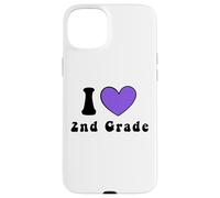 I Love 2nd Grade Boys Girls Teacher Second Grade Squad Case for iPhone 15 Plus
