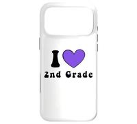 I Love 2nd Grade Boys Girls Teacher Second Grade Squad Case for iPhone 17 Pro Max