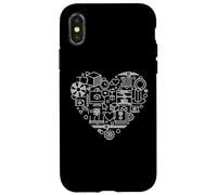 I Love 3D Printing Heart - for 3D Printers Enthusiasts Case for iPhone X/XS