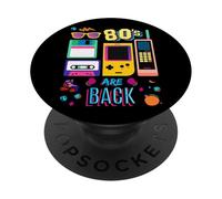 I Love 80's, Cool Vintage Retro 80's are Back Graphic Design PopSockets Adhesive PopGrip