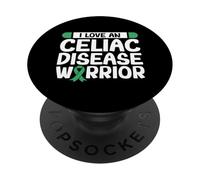 I Love a Celiac Disease Warrior PopSockets Adhesive PopGrip