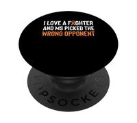 I Love A Fighter And MS Picked The Wrong Opponent PopSockets Adhesive PopGrip