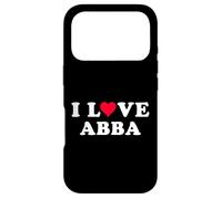 I Love Abba Matching Girlfriend & Boyfriend Abba Name Case for iPhone 17 Pro