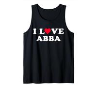 I Love Abba Matching Girlfriend & Boyfriend Abba Name Tank Top