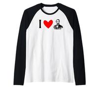 I Love Abe Lincoln Raglan Baseball Tee