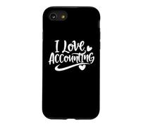 i love accounting mathematics lovers accountant cute design Case for iPhone SE (2020) / 7/8