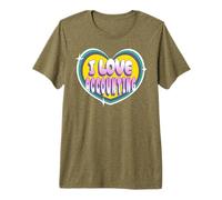 i Love Accounting Mathematics Lovers Accountant Cute Graphic Premium T-Shirt