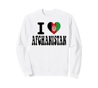 I Love AFGHANISTAN Heart Flag Retro Travel Souvenir Sweatshirt