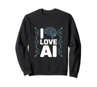 I Love AI Neural Network Circuitry Sweatshirt