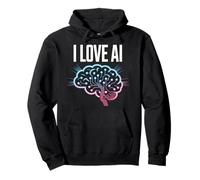 I Love AI Neural Network Innovation Pullover Hoodie
