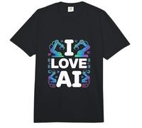 I Love AI Robotics Machine Learning Comfort Colors Adult Heavyweight T-Shirt